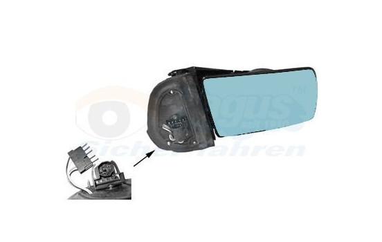 Retrovisor exterior incompleto MERC. W210/140 3031854 Hagus, Imagen 2