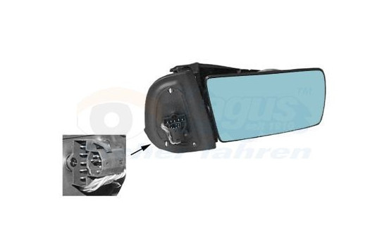 Retrovisor exterior incompleto MERC. W210/140 3031856 Hagus, Imagen 2