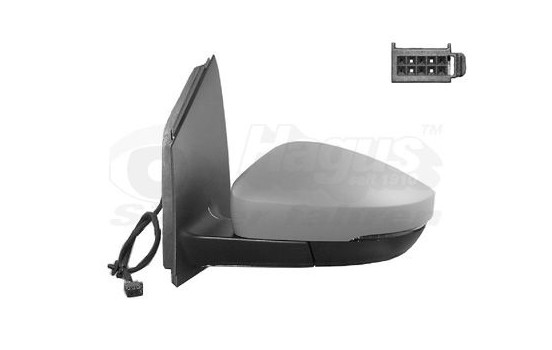 Retrovisor exterior IZQUIERDO COMPLETO 11/09+ Imprimación, Asférico 5829813 Hagus, Imagen 2