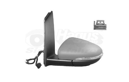Retrovisor exterior izquierdo eléctrico Imprimación, Calefactable, ASF, 11 pines 5735817 Hagus, Imagen 2