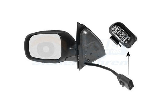 Retrovisor exterior izquierdo eléctrico Para pintar 150x105 Asfer 5817807 Hagus, Imagen 3