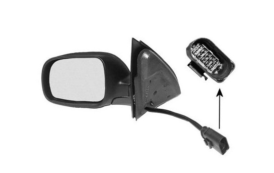 Retrovisor exterior izquierdo eléctrico Para pintar 150x105 Asfer 5817807 Hagus