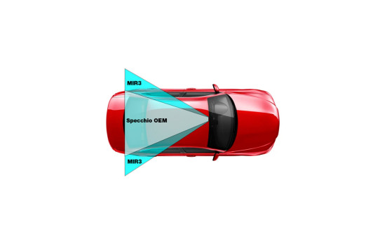 Espejo retrovisor Simoni Racing 350 mm - Negro - con abrazaderas, Imagen 4