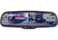 Monitor de espejo con atenuación automática de 4,3 pulgadas y 2 entradas de vídeo