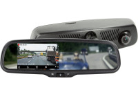 Monitor de espejo de 4,3 pulgadas con cámara para salpicadero Full HD y función DVR