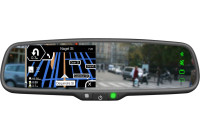 Monitor de espejo de 4,3 pulgadas con navegación Win CE y manos libres Bluetooth.