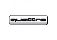 Emblema/Logotipo de aluminio - QUATTRO - 7x1,7 cm