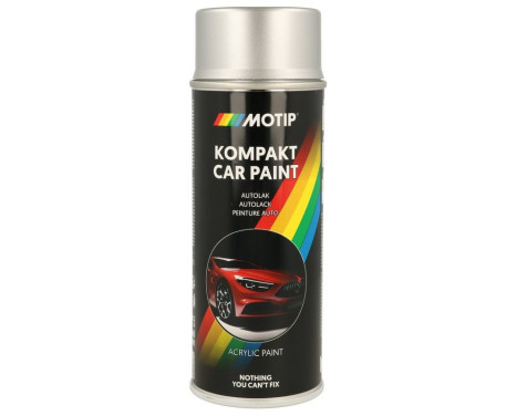 Pintura en aerosol compacta plateada Motip 55217 de 400 ml