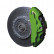 Pintura para pinzas de freno Foliatec Power Green, juego de 7 piezas