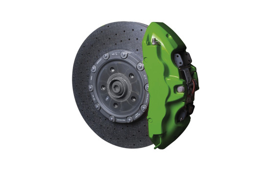 Pintura para pinzas de freno Foliatec Power Green, juego de 7 piezas