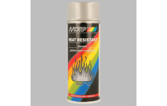 Pintura resistente al calor Motip - Plateada - 400 ml, Imagen 2