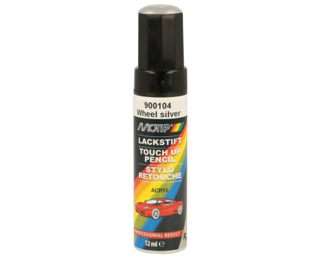 Motip 900104 Rotulador de pintura para llantas, color plata, 12 ml
