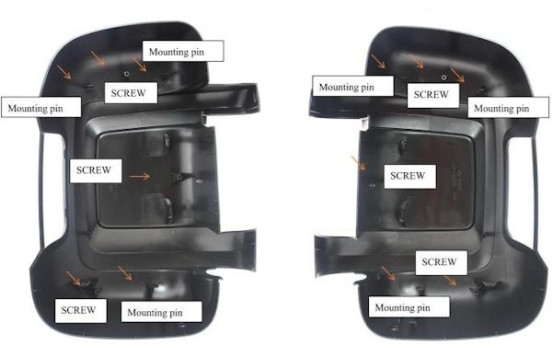Cubierta para espejo exterior derecho 1651842 Hagus, Imagen 3