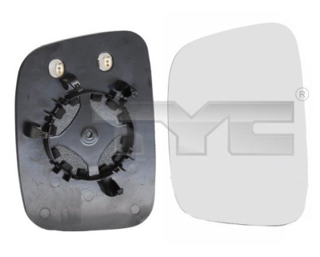 Cristal de espejo, retrovisor exterior 337-0147-1 TYC