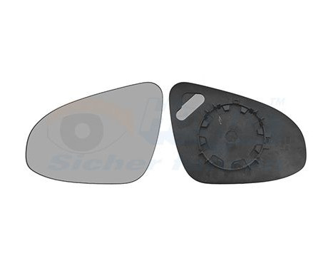 Cristal de espejo, retrovisor exterior 5437831 Hagus