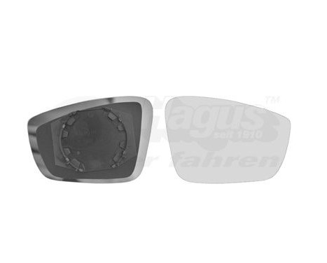 Cristal de espejo, retrovisor exterior 5701832 Hagus