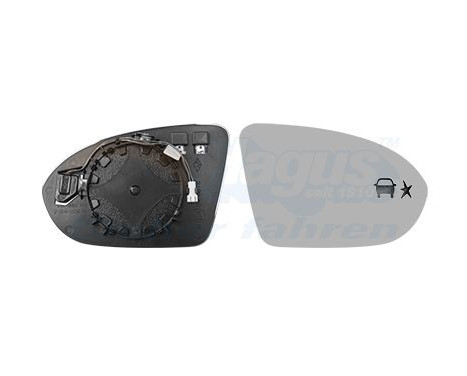 Cristal de espejo, retrovisor exterior *HAGUS* 3854836