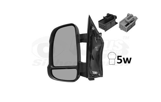 Retrovisor exterior eléctrico izquierdo calefactable + sensor de temperatura 1651805 Hagus, Imagen 2