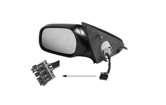 Retrovisor exterior izquierdo eléctrico, asférico, calefactable 0955807 Hagus