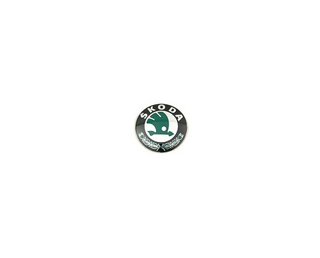 Emblema de Skoda en la parte delantera