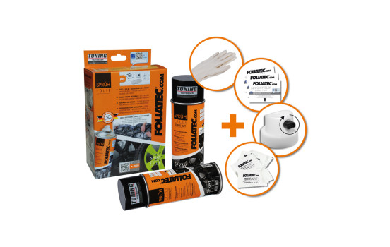 Foliatec Spray Film (Spray Film) Set - bronce metalizado mate - 2x400ml, Imagen 2