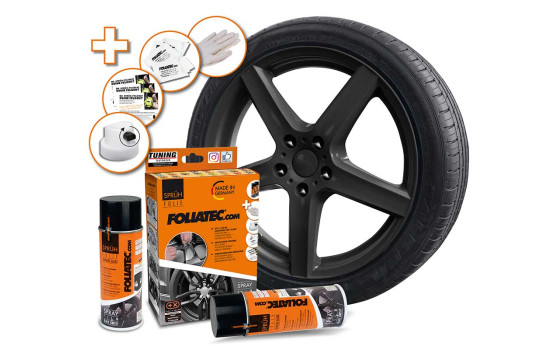 Foliatec Spray Film (Spray Film) Set - negro brillante - 2x400ml, Imagen 3