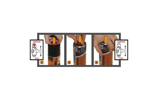 Pintura para llantas Foliatec 2C negra mate, Imagen 3