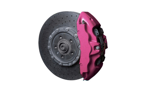 Kit de pintura para pinzas de freno Foliatec, color rosa intenso metalizado, juego de 7 piezas