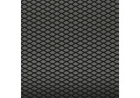 Malla de carrera de aluminio negro - diseño de diamante 16x8mm - 125x25cm