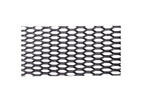 Malla de plástico Simoni Racing PP negra - HEX 22x8mm - 120x40cm