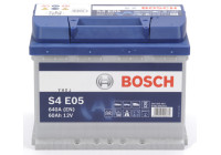 Batterie Bosch Blue S4E05 - 60 Ah - 640 A - adaptée aux véhicules avec système start-stop