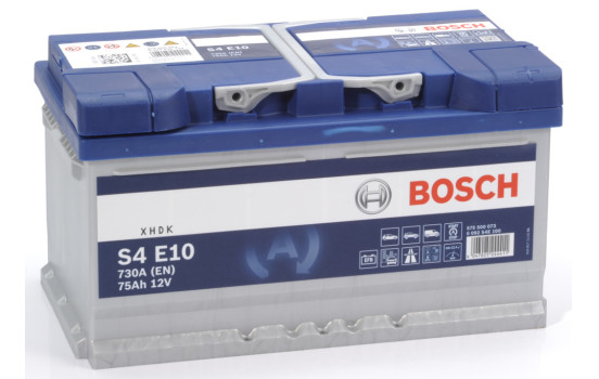 Batterie Bosch Blue S4E10 - 75 Ah - 730 A - adaptée aux véhicules avec système start-stop