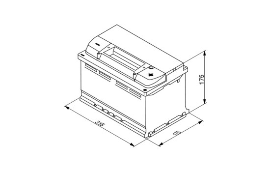Batterie Bosch Blue S4E10 - 75 Ah - 730 A - adaptée aux véhicules avec système start-stop, Image 4