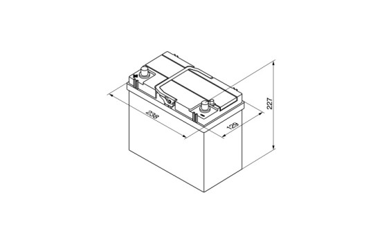 Batterie Bosch S4023 - 45 Ah - 330 A - pour véhicules sans système start-stop, Image 4