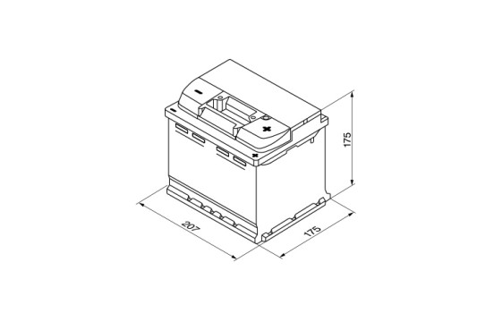 Batterie Bosch S5001 - 52 Ah - 520 A - pour véhicules sans système start-stop, Image 4