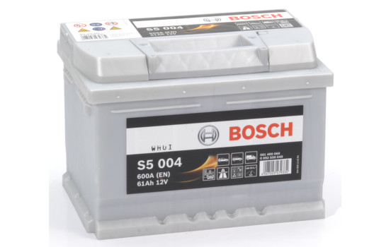 Batterie Bosch S5004 - 61 Ah - 600 A - pour véhicules sans système start-stop
