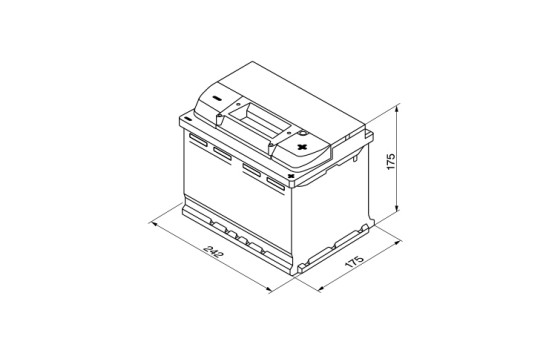 Batterie Bosch S5004 - 61 Ah - 600 A - pour véhicules sans système start-stop, Image 4