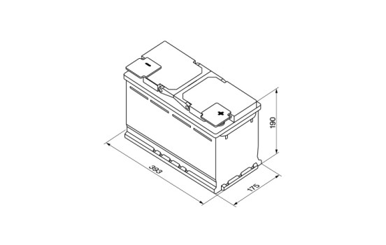 Batterie Bosch S5015 - 110 Ah - 920 A - pour véhicules avec système start-stop, Image 4