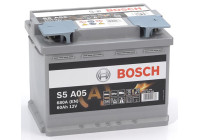 Batterie Bosch Silver S5A05 - 60 Ah - 680 A - adaptée aux véhicules avec système start-stop