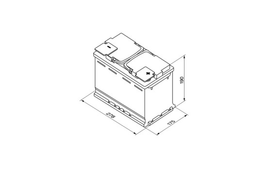 Batterie Bosch Silver S5A08 - 70 Ah - 760 A - adaptée aux véhicules avec système start-stop, Image 4