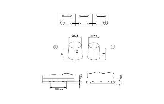 Batterie Bosch Silver S5A08 - 70 Ah - 760 A - adaptée aux véhicules avec système start-stop, Image 5