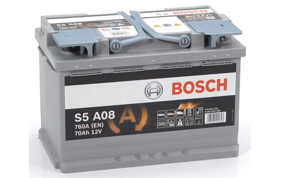 Batterie Bosch Silver S5A08 - 70 Ah - 760 A - adaptée aux véhicules avec système start-stop