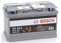 Batterie Bosch Silver S5A11 - 80 Ah - 800 A - adaptée aux véhicules avec système start-stop