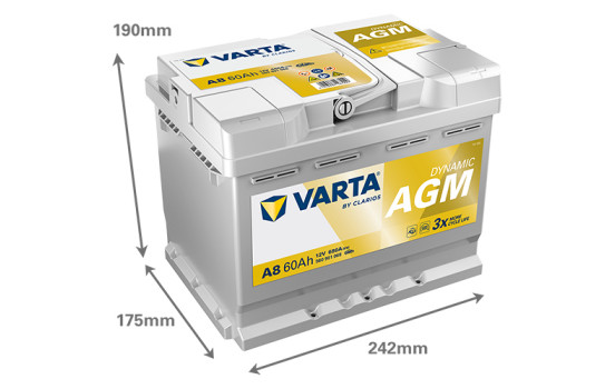 Batterie Varta Dynamic AGM A8, Image 2
