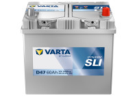 Batterie Varta DYNAMIC SLI D47 60 Ah - 540 A - convient aux véhicules sans système start-stop