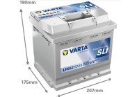 Batterie Varta PROFESSIONAL SLI LFS52 52 Ah