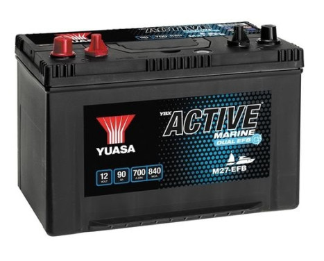 Batterie Yuasa M27-EFB GR27 BCI 12V 90Ah 700A Active Marine Dual
