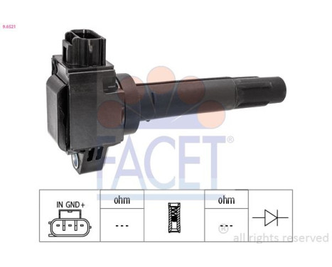Bobine d'allumage 9.6521 Facet