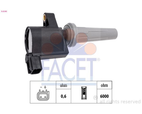 Bobine d'allumage 9.6540 Facet