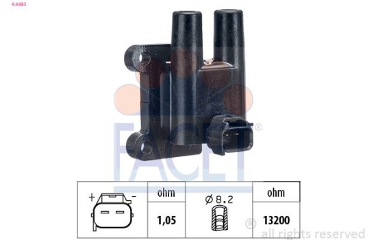 Bobine d'allumage Made in Italy - OE Equivalent 9.6483 Facet, Image 2